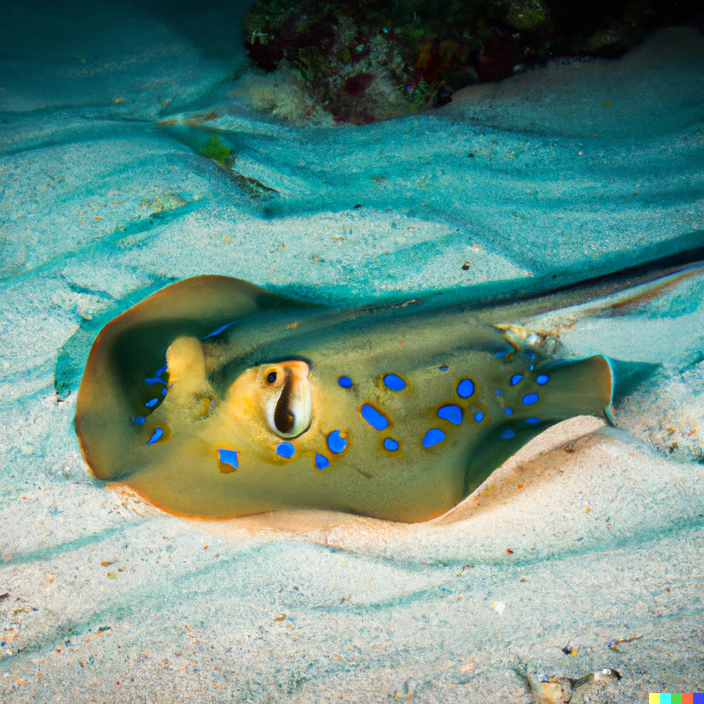 Bluespotted Ribbontail Ray