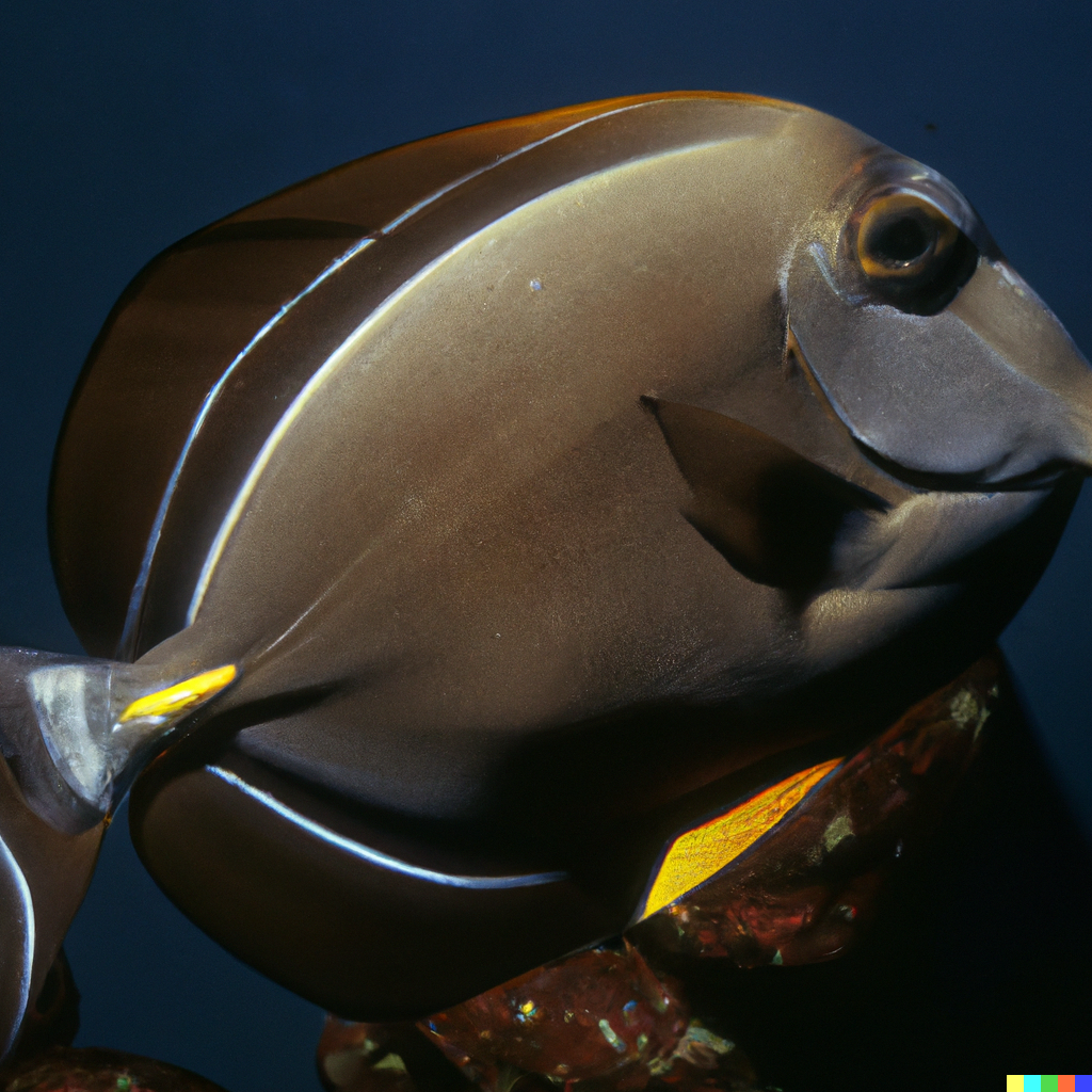 Chocolate Surgeonfish       The Unique and Hardy