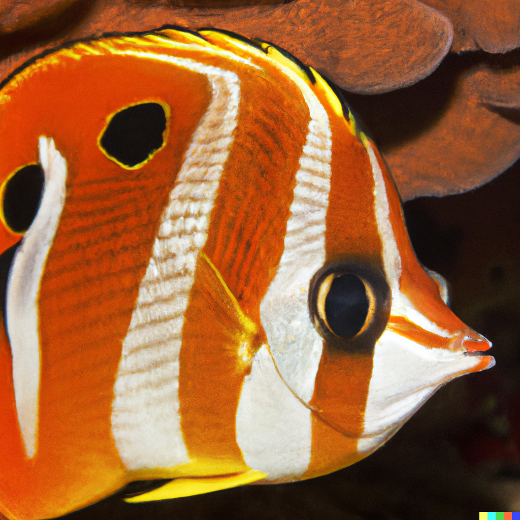 Bright and Beautiful          The Red-Tailed Butterflyfish